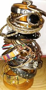 Vintage Good Quality Bangles Jewellery Huge Joblot Bundle VGC Bracelets all good