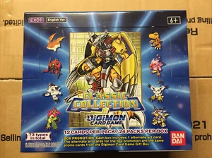 Digimon English Card Game - Classic Collection EX01 - BOOSTER BOX (24 Packs) - Picture 1 of 1