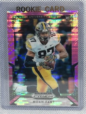 Noah Fant 2019 Prizm Draft Picks Pink Pulsar RC Rookie #129 Broncos - Image 1 of 2