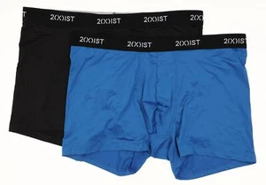 2(X)IST Men's 2-Pack Micro Speed Dri Boxer Brief Black/Lapis Size X-Large - Picture 1 of 2