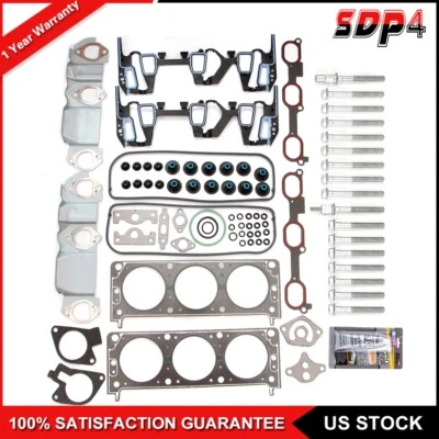 Juego de pernos de junta de culata para Chevrolet Oldsmobile Buick Century 1996-2005 3,4 L Foto 1 de 4