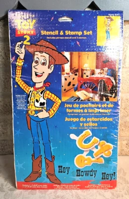 New Disney Pixar Toy Story 2 Stencil & Stamp Set - Image 1 of 3