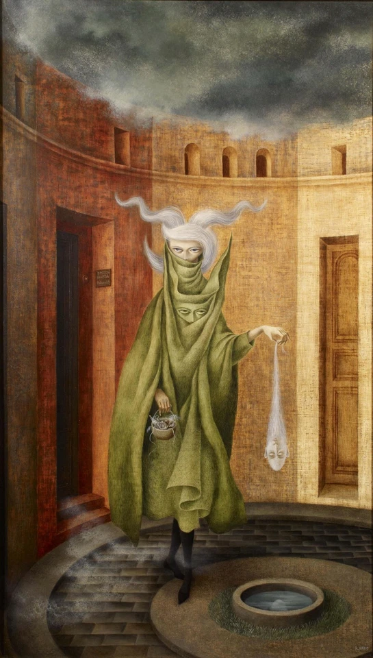 REMEDIOS VARO Poster or Rolled Canvas Print "Woman Leaving the Psychoanalyst" - Image 1 of 1