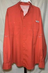 Columbia PFG Salmon Omni Shade Long Sleeve Fishing Shirt - Picture 1 of 8