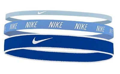 Nike ANCHO MIXTO Diadema Correr 3PK Azul Cielo Azul Bandas AC4453-442 - Imagen 1 de 4
