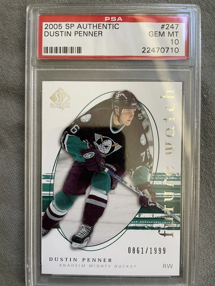 05-06 SP Authentic Future Watch Dustin Penner Rookie RC PSA 10 Gem Mint - Image 1 of 1