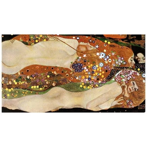 Gustav Klimt, Water Serpents II FRIDGE MAGNET, 1907 Fine Art Repro Gift - Picture 1 of 7