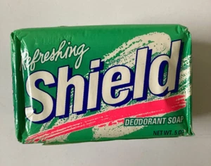 2 Bars New Vintage Refreshing Shield Deodorant Soap Bath Size 5 Oz NOS - Picture 1 of 7