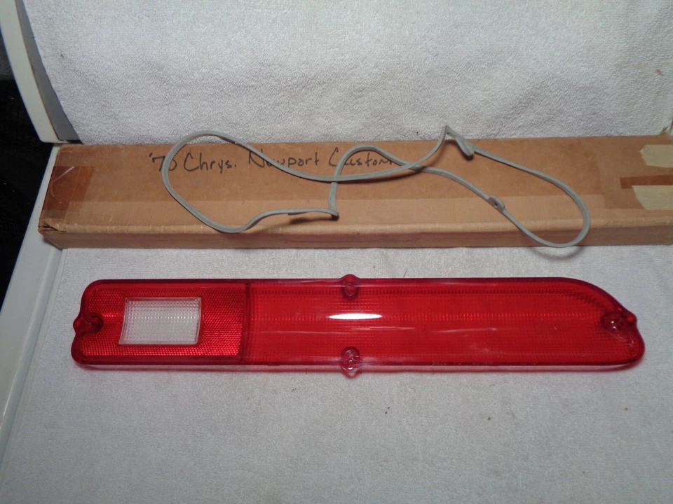 NOS Mopar 1970-71 Chrysler Newport Custom Right Taillight Lens - Image 1 of 1
