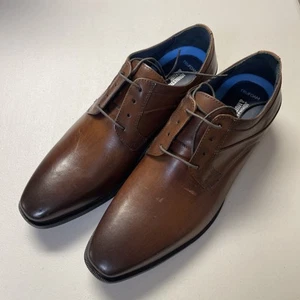 Zapato de vestir Johnston & Murphy para hombre Gibbons punta lisa con cordones talla 11M - Imagen 1 de 9