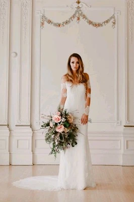 Ramo de novia profesional seda imitación flores colorido primavera verano estilo suelto Foto 1 de 4