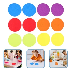 30 Pezzi Marcatore Tappeto Rotondo Marcatori Punti Bambini Marcatura Adesivi Colorati - Foto 1 di 12