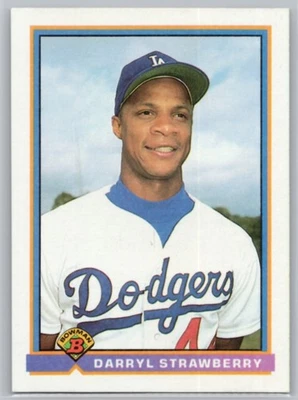 1991 BOWMAN #609 DARRYL STRAWBERRY LOS ANGELES DODGERS - Image 1 of 2