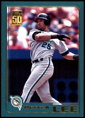 Derrek Lee 2001 Topps #524 Florida Marlins MLB LEER ENVÍO GRATUITO AutographDen Foto 1 de 2