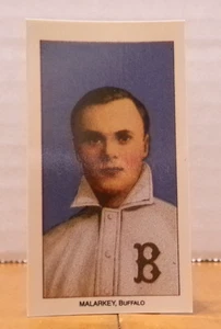 TARJETA DE BÉISBOL TABACO REIMPRESIÓN 1988 SWEET CAPORAL BILL MALARKEY BUFFALO MINOR - Imagen 1 de 2