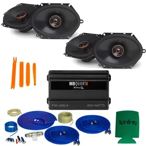 Infinity REFERENCE For Ford 97-14 Expedition 2 REF-8632CF 6x8" Speakers Amp Kit - Picture 1 of 8