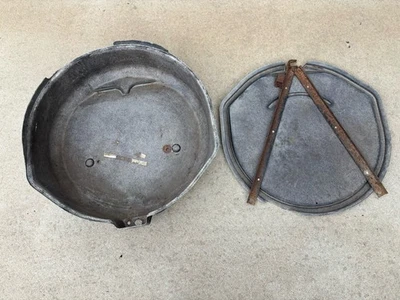 1963-1967 Chevrolet Corvette C2 Spare Tire Carrier Tub & Lid OEM For Repair - Imagem 1 de 4
