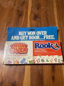Parker Brothers Won Over & Rook Kartenspiele Set Vintage 1983 mit Anleitung - Bild 1 von 16