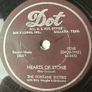 10" 78 RPM-Fontane Sisters-Bless Your Heart/Hearts of Stone/Dot 15265 - Picture 1 of 4