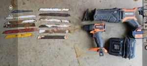 Ridgid 18v Combo. reciprocating saw, drill driver, 1 -6ah battery, wallcharger - Picture 1 of 1