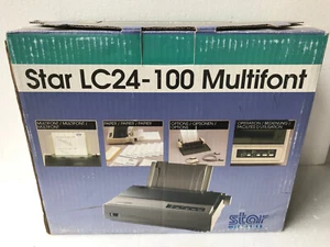 Vintage Retro Star LC24-100 Multi-Font Drukarka igłowa Oryginalne opakowanie Nowa#G12 - Zdjęcie 1 z 10