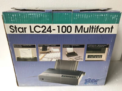 Vintage Retro Star LC24-100 Multi-Font Nadel Drucker Originalverpackung Neu#G12 - Bild 1 von 4