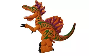 Dinosauro arancione Mattel 11,5"H 2005 ruggito a batteria con testa mobile e M - Foto 1 di 3