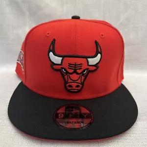 Chicago Bulls 9FIFTY NBA Adjustable Snapback New Era Cap - Rot - Schwarz - Neu mit Etikett - Bild 1 von 5