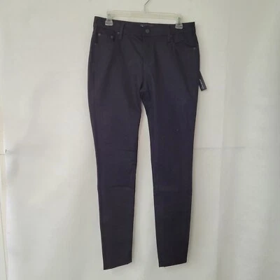 Jean cosido Earnest para mujer 28 Natasha tiro medio ajustado negro crudo nuevo2C01061 Foto 1 de 4