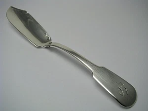 STERLING SILVER KNIFE STERLING SILVER MASTER BUTTER KNIFE James Beebe London1825 - Picture 1 of 11