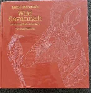Wild Savannah A Coloring Book Adventure Deluxe Edition Hardback New Animals - Bild 1 von 3