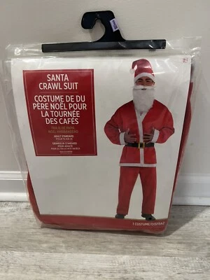 Adult Mens Christmas Fancy Santa Claus Suit - 5 Piece - Image 1 of 4