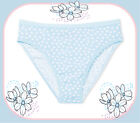 M L Xl Xxl Sky Blue White Dot Cotton Victorias Secret Highleg Waist Brief Panty