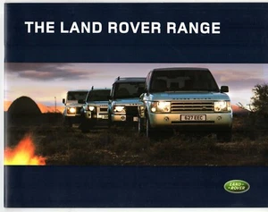 Land Rover Range 2003-04 UK Brochure Defender Freelander Discovery Range Rover - Picture 1 of 2