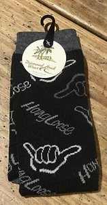 Calcetines HANG LOOSE "Shaka" NEGROS para Hombre, Diamond Head Wear ~ Talla 6-12 ~ ELASTIZADOS NUEVOS CON ETIQUETAS - Imagen 1 de 6