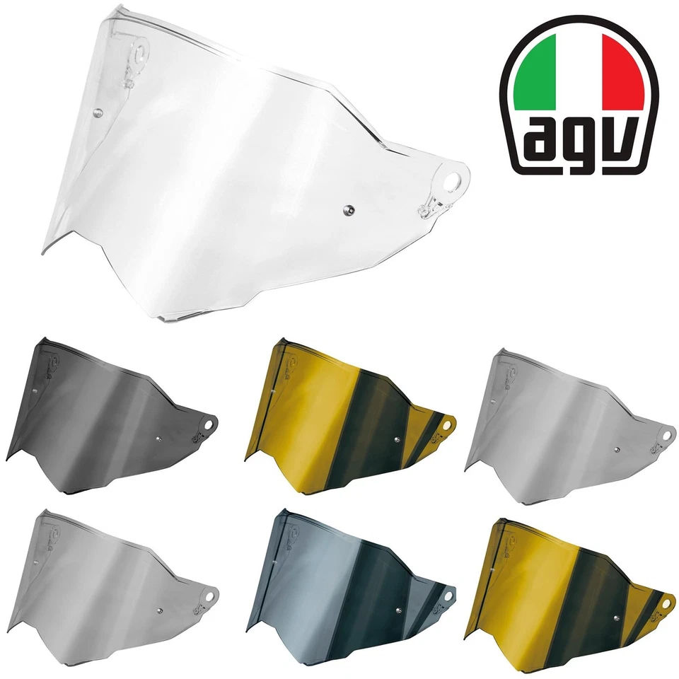 AGV AX9 Dual-1 Casco Visera Repuesto Antiniebla Anti Arañazos Dorado Transparente Oscuro Foto 1 de 1