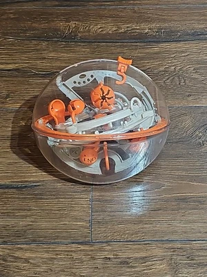 Perplexus Warp 3D Puzzle Laberinto Rodillo Bola Rompecabezas Desafío Juego Naranja Foto 1 de 3