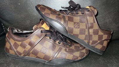 louis Vuitton damier brown women Monogram sneakers US 5.5 EU 35.5 - Image 1 of 4