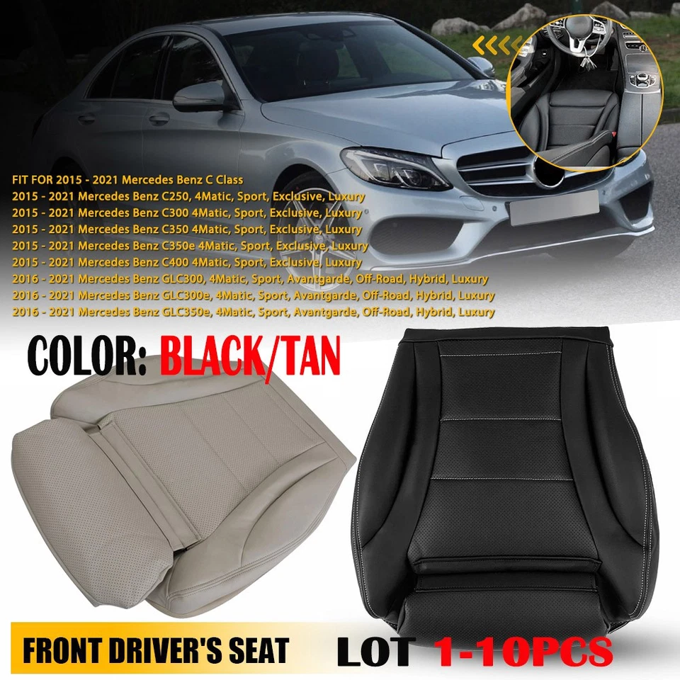 1-10 X водитель низ кожаный чехол на сиденье для 15-21 Mercedes Benz C250 C300 C400 EA - Изображение 1 из 1