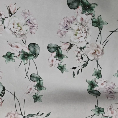 55'' Wide By Yards Natural Viscose Fabric Material Flower - Image 1 of 4