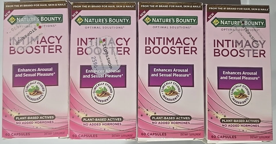 Nature’s Bounty Intimacy Booster 补充剂 60 克拉 (4 盒) — 第 1/4 张图片
