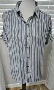 Universal Thread SZ M Short Sleeve Front Button Shirt. Soft Comfortable - Picture 1 of 9