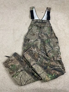 Realtree Liberty Hunting Bib Overalls Mens Size 40 Zip Pocket Camo Multicolor - Picture 1 of 18