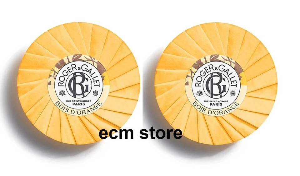 Roger & Gallet Set de 2 Savon Bienfaisant 100 g Bois d'Orange /EBUG - Photo 1/1