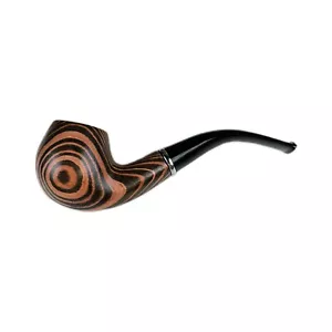Durable Wooden Wood Smoking Pipe Tobacco Cigarettes Cigar Pipes Enchase W/ Stand - Afbeelding 1 van 8