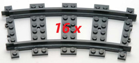 LEGO&reg; City Railway 16 Curves Tracks 60197 60052 3677 60098 7939 60198