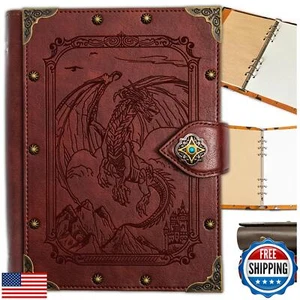 DUROTAN DND Dragon Journal Notebook,Unique A5 Binder 400 Page For Dungeons an - Picture 1 of 5