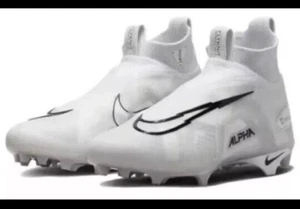 Nike Alpha Menace Elite 3 White Platinum Football Cleats Men's Sz-8.5 CT6648-109 - Picture 1 of 12