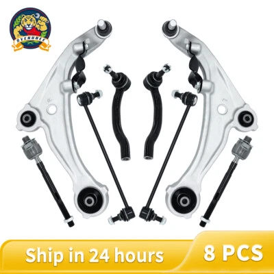 Kit de brazos de control delanteros de 8 piezas + barras de amarre para Nissan Altima 2007-2009 2010 2011 2012 Foto 1 de 4