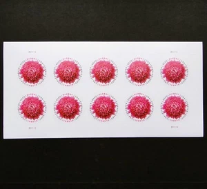 Estampillas de Estados Unidos 2020 MNH Global Forever Pink Chrysantem hoja de 10 Estados Unidos - Imagen 1 de 7